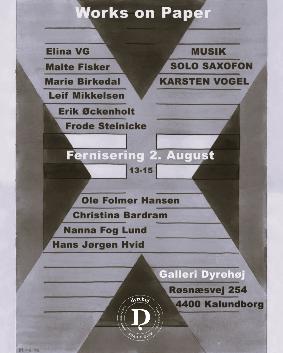 paper-exhibition-group-show-works-on-paper-opening-reception-dyrehoej-vingaard-architexture